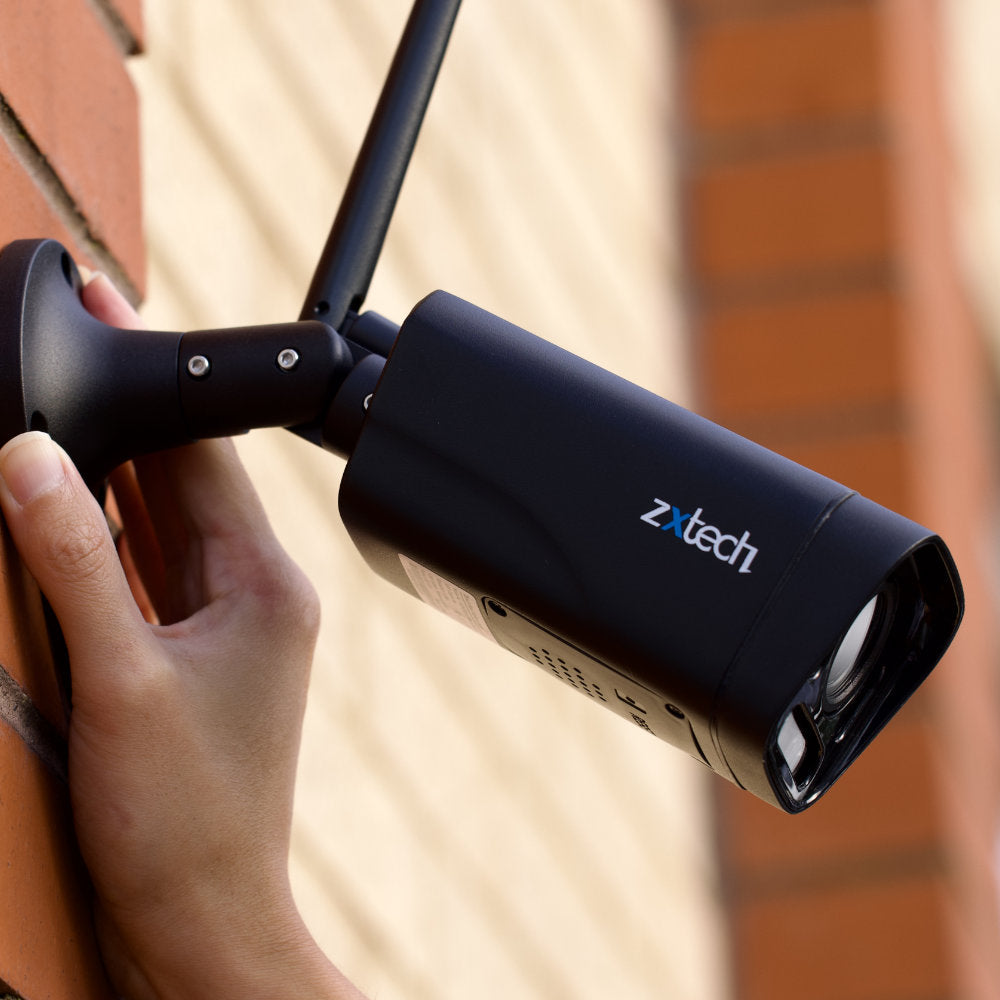 Zxtech 5MP/8MP/4K Wireless CCTV System - 1x WiFi Security Camera Outdoor 2-Way-Audio Night Vision 9CH Sony Starvis | WF1D9Y