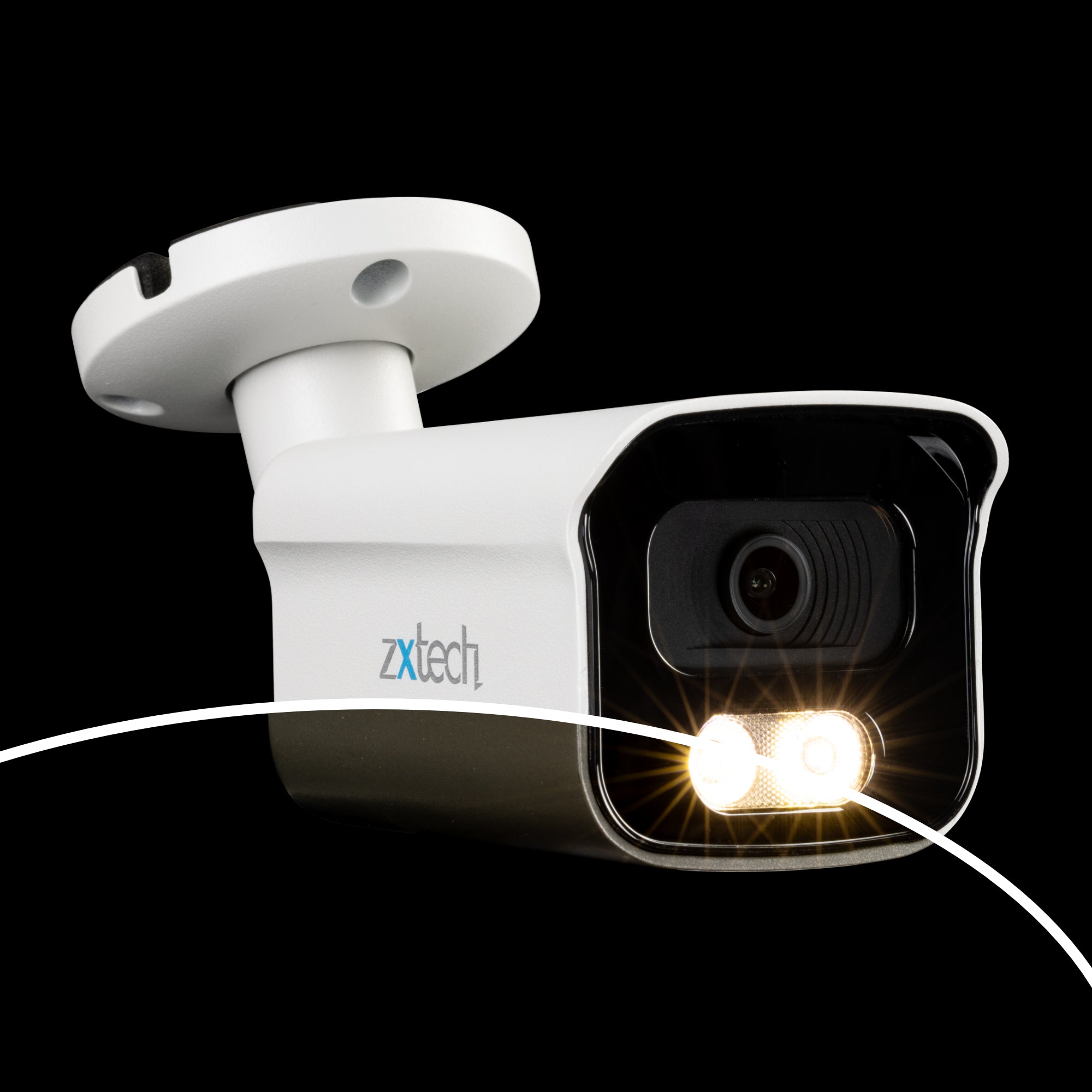 Zxtech 4K BabyBullet PoE IP CCTV Camera with Audio | Pro Fusion Light