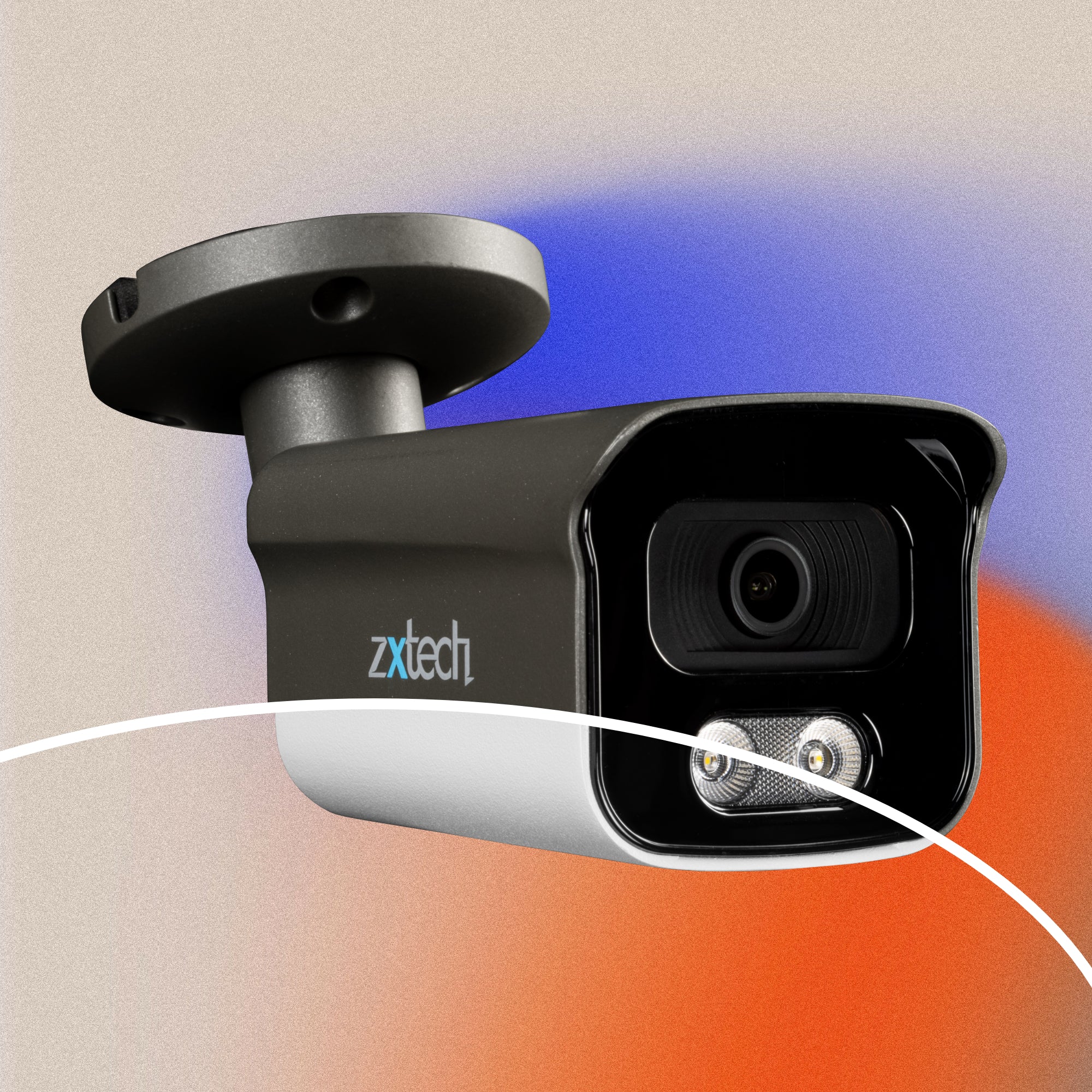 Zxtech 4K BabyBullet PoE IP CCTV Camera with Audio | Pro Fusion Light