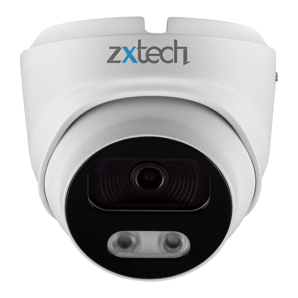Zxtech 4K 8MP Dome PoE IP CCTV AI Camera | Face Recognition Built-in Microphone