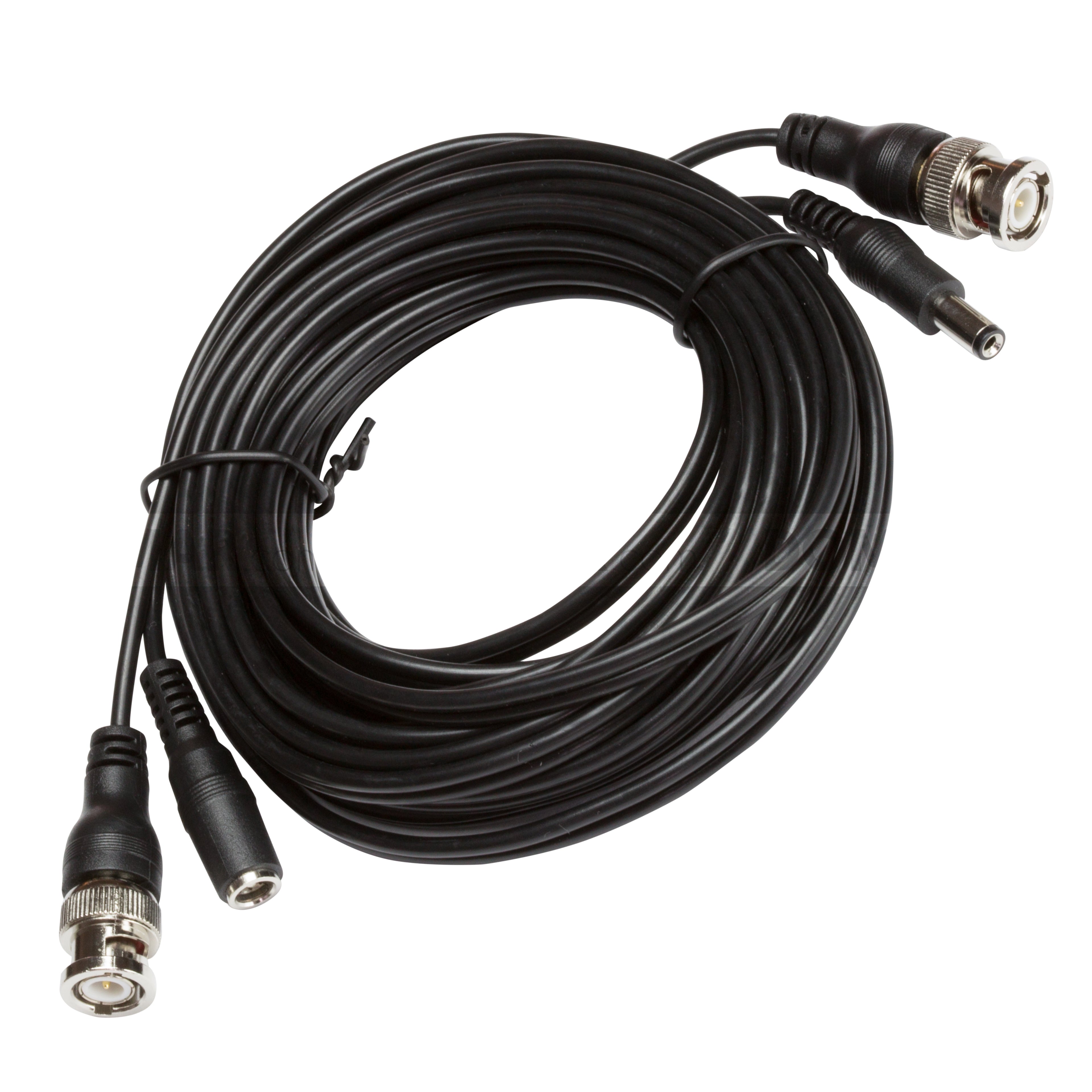 Zxtech 5M Black Pre-Made RG59 Siamese Cable